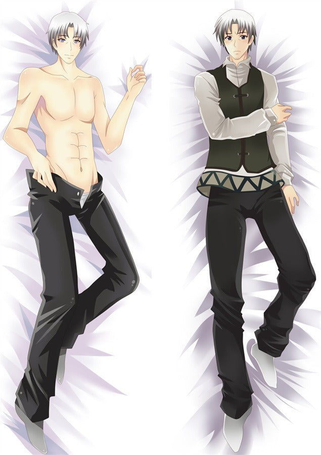 Silver Haired Gentleman Vest Body Pillow