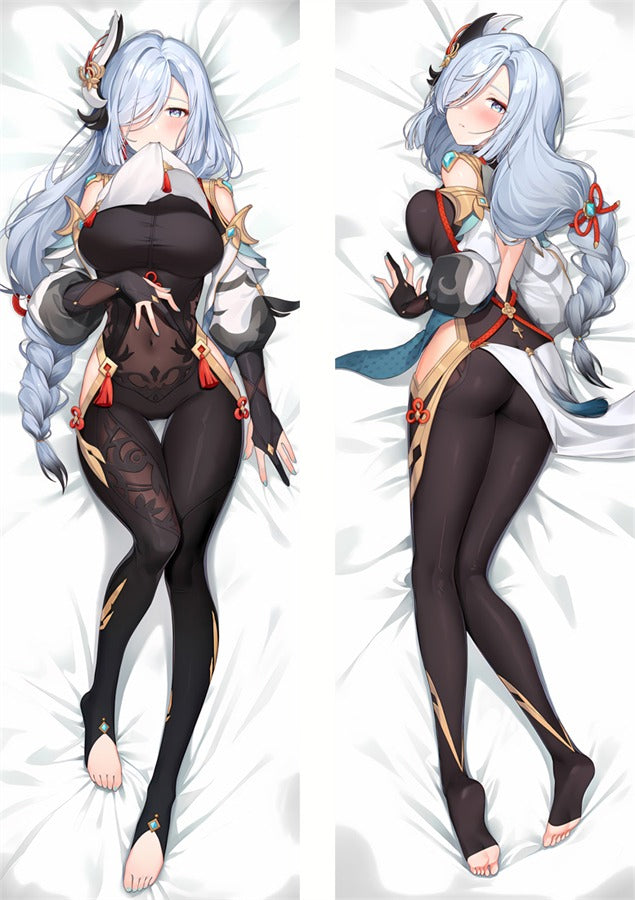 Shenhe Black Bodysuit Body Pillow