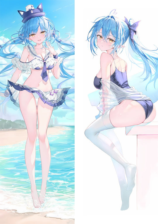 Yukihana Lamy Beach Swimsuit Body Pillow