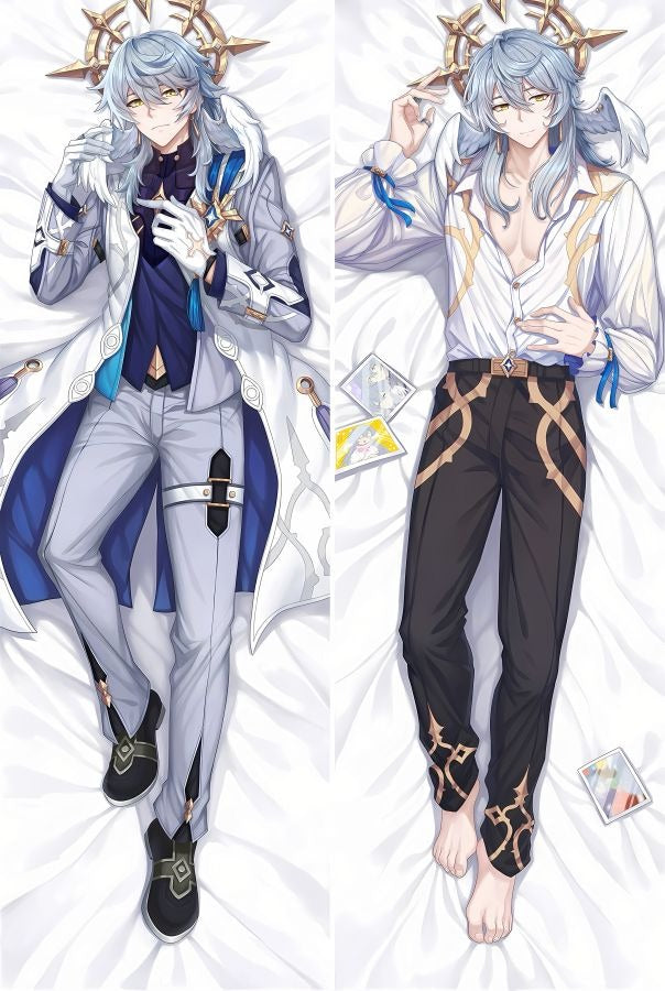 Sunday White Coat and Open Shirt Body Pillow