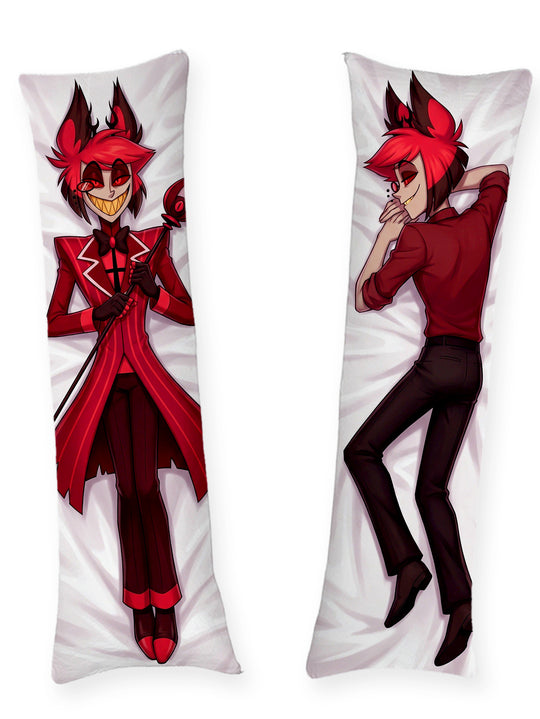 Alastor Red Pinstripe Suit Body Pillow