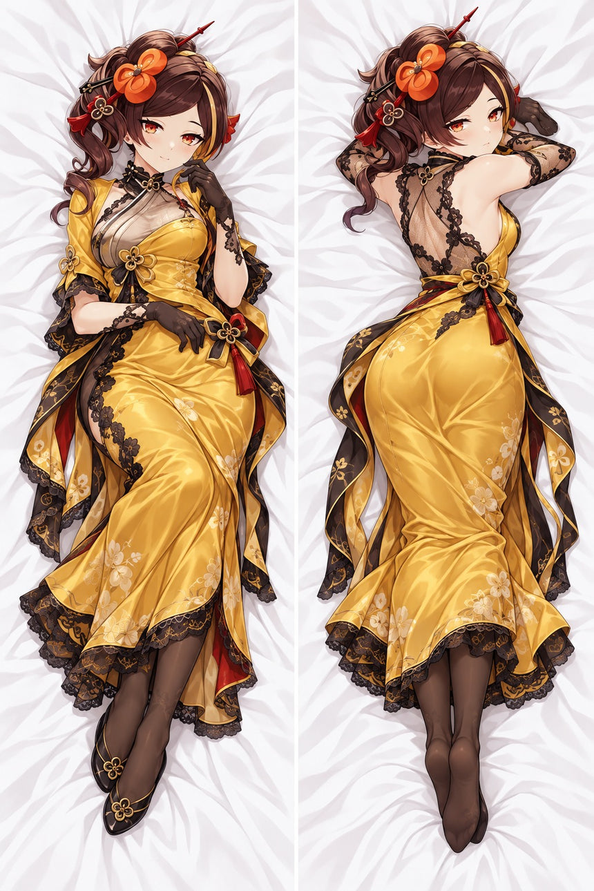 Chiori Golden Silk Gown Body Pillow