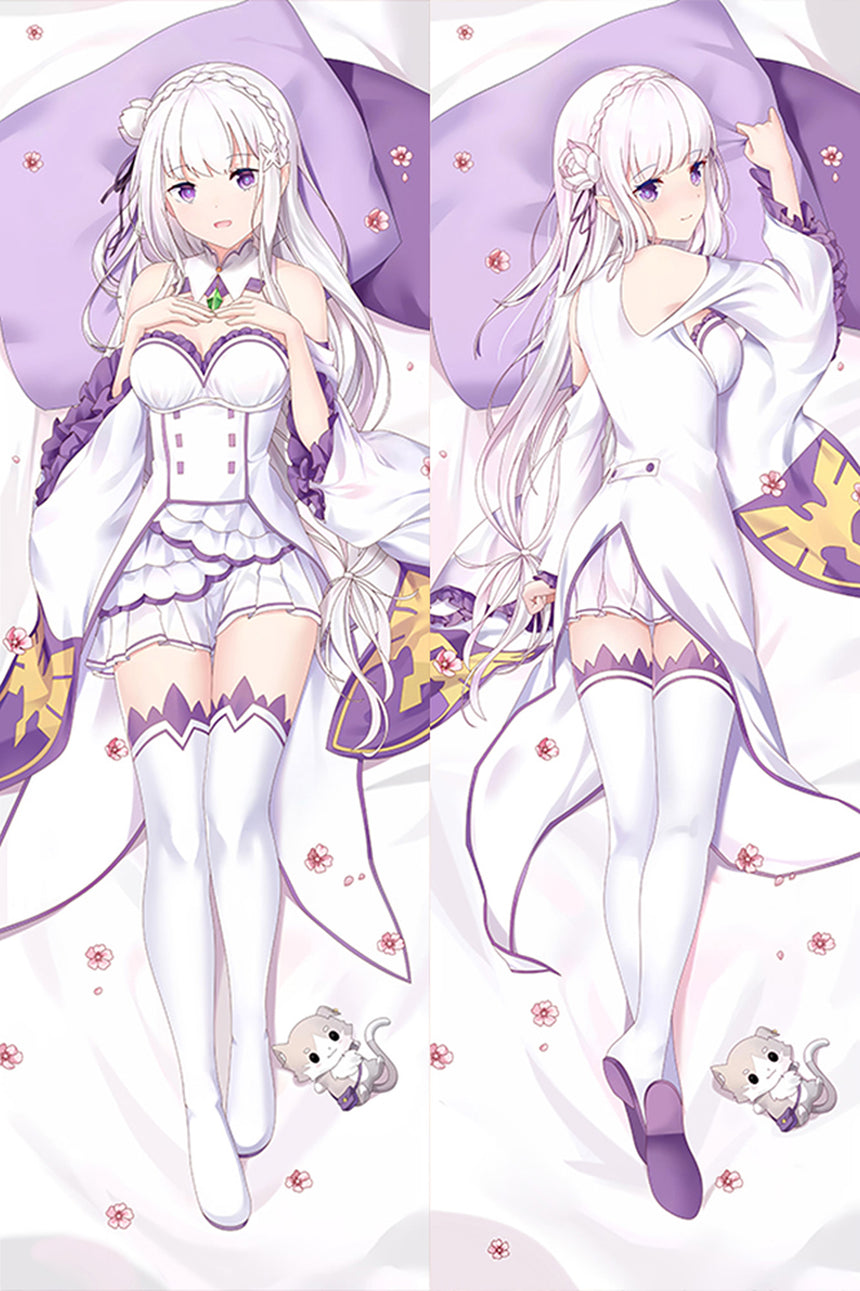 Emilia White Dress Body Pillow