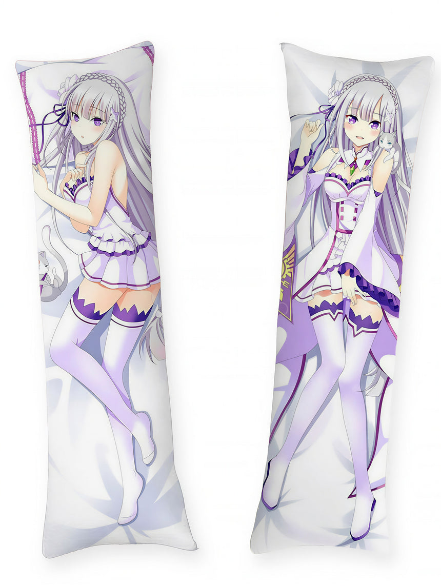 Emilia and Pakku dakimakura