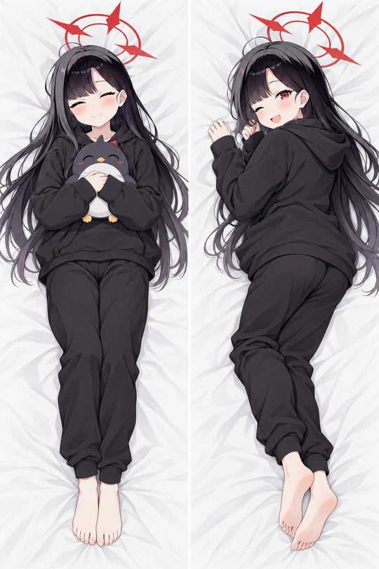 Ichika Black Hoodie Body Pillow