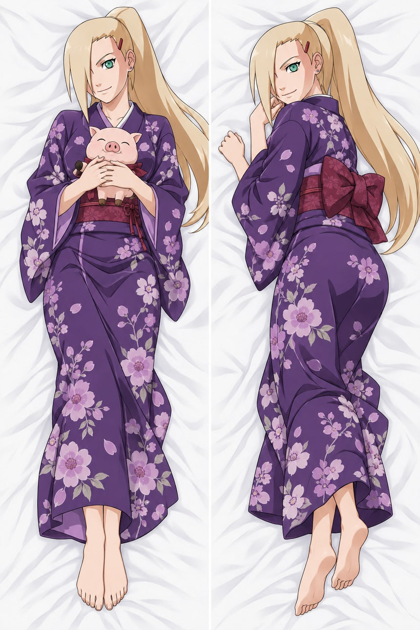 Ino Yamanaka Purple Kimono Body Pillow