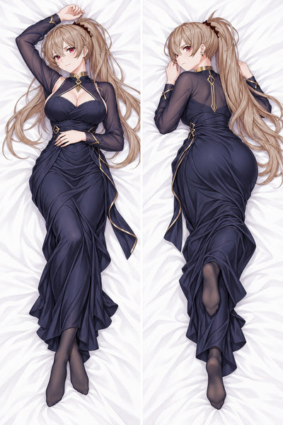 Jean Bart Navy Evening Gown Body Pillow