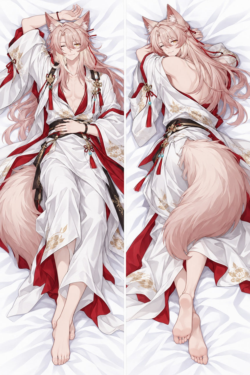 Jiaoqiu White Hanfu Body Pillow