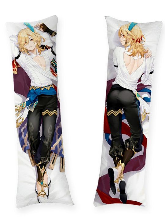 Kaveh Open White Shirt Body Pillow