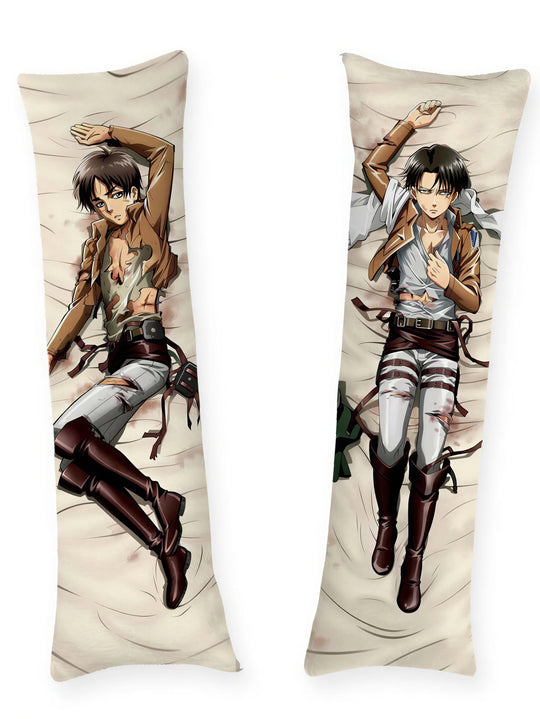 Levi and Eren After Battle Body Pillow