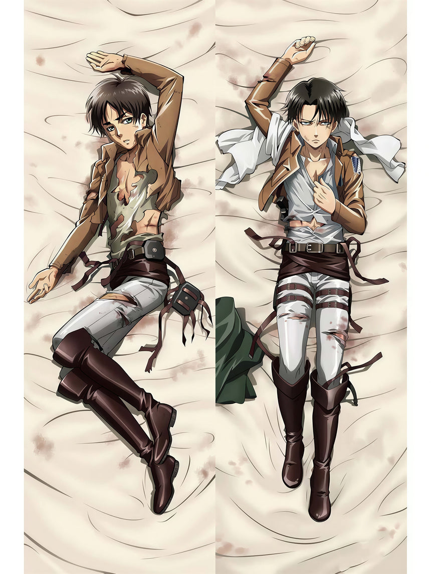 Levi and Eren After Battle Body Pillow 2