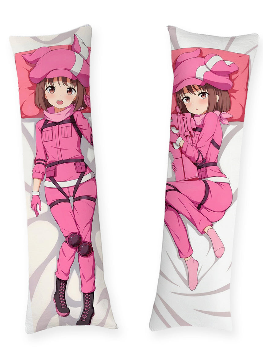 Llenn Pink Combat Suit Body Pillow