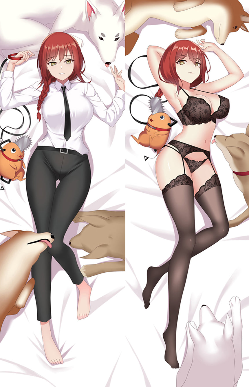 Makima and Pochita Body Pillow