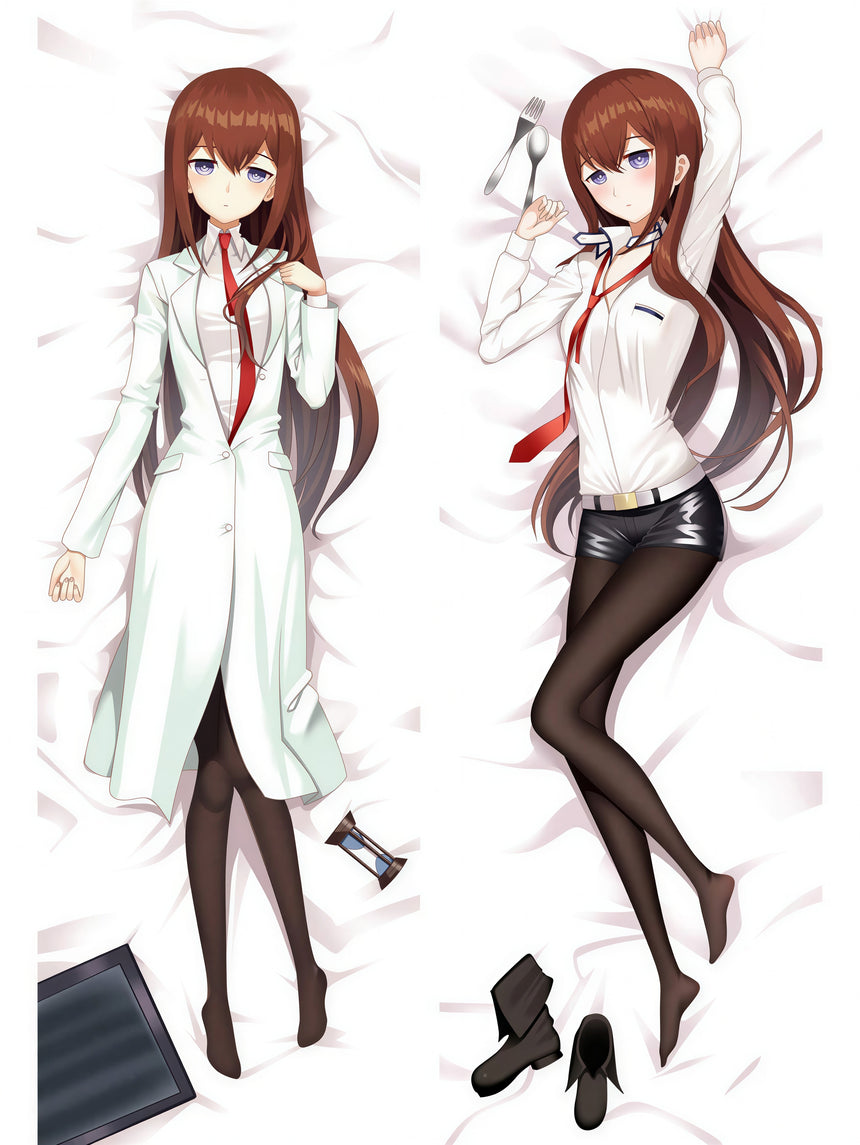 Makise Kurisu Lab Coat Body Pillow 2