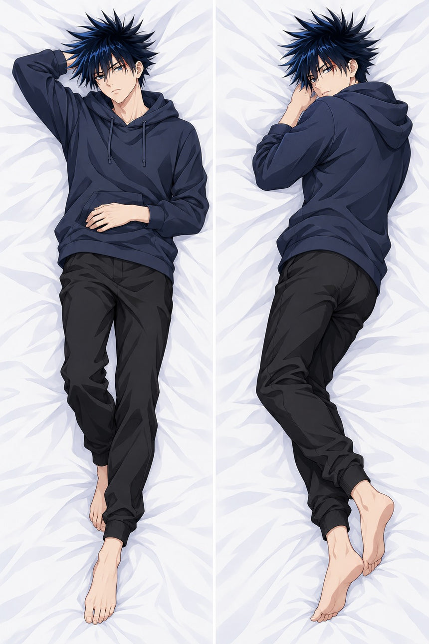 Megumi Fushiguro Navy Hoodie Body Pillow