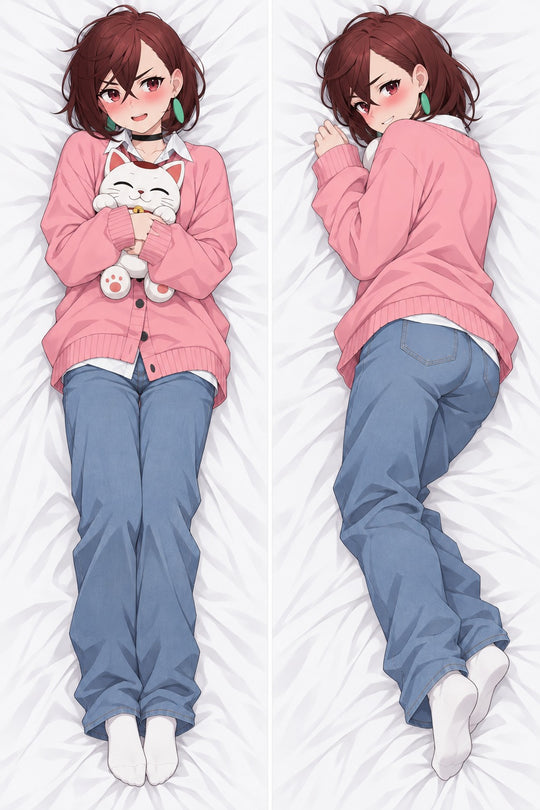Momo Pink Cardigan Body Pillow