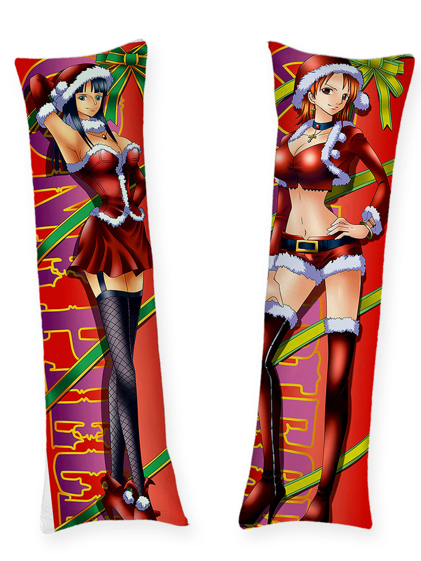 Nami and Nico Robin Christmas Body Pillow
