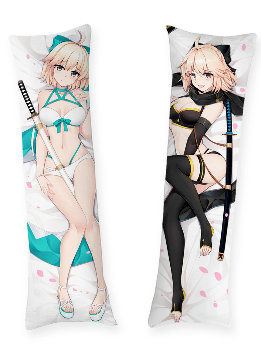 Okita Souji White Bikini Body Pillow