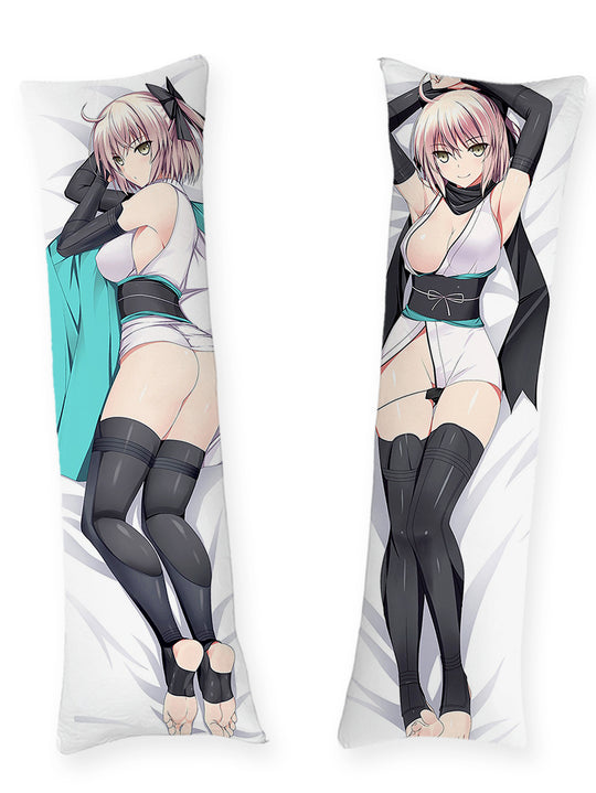 Okita Souji White Kimono Body Pillow