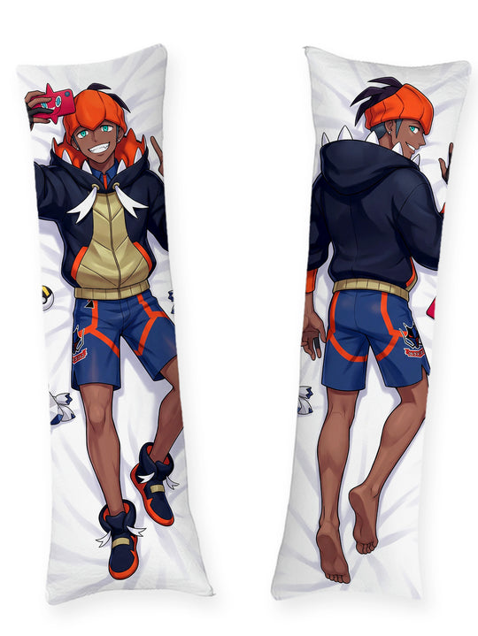 Raihan Pokemon Dragon Hoodie Selfie Body Pillow