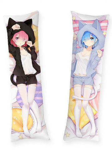 Rem and Ram Re:Zero Body Pillow