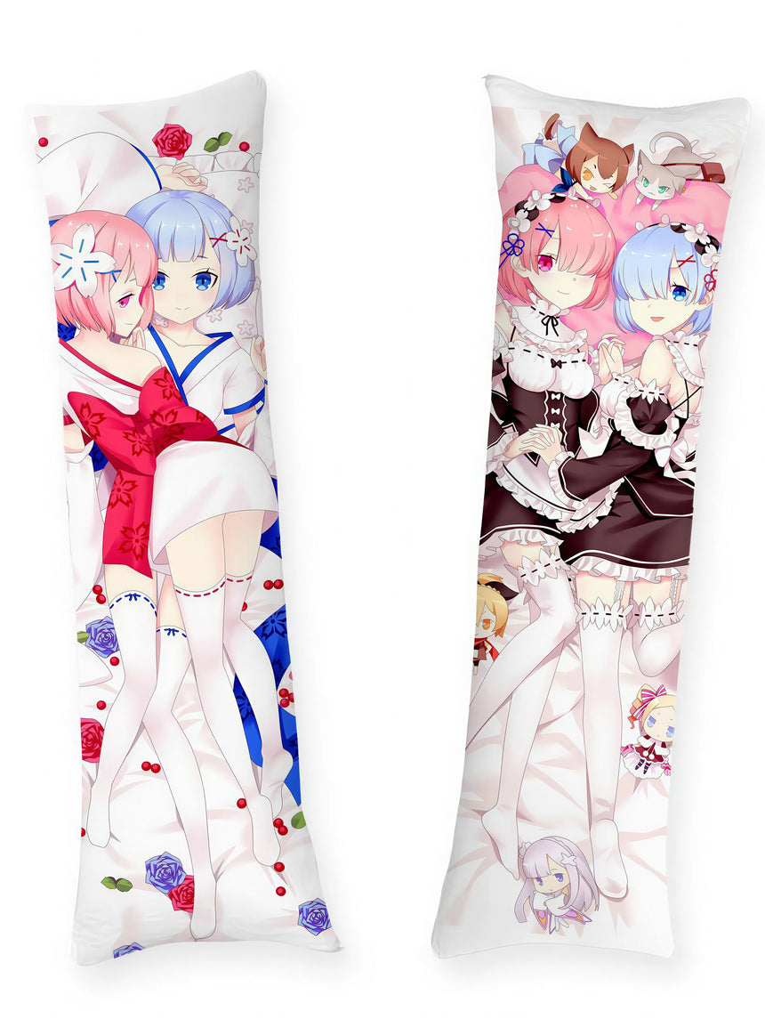 Rem Ram Kawaii Body Pillow