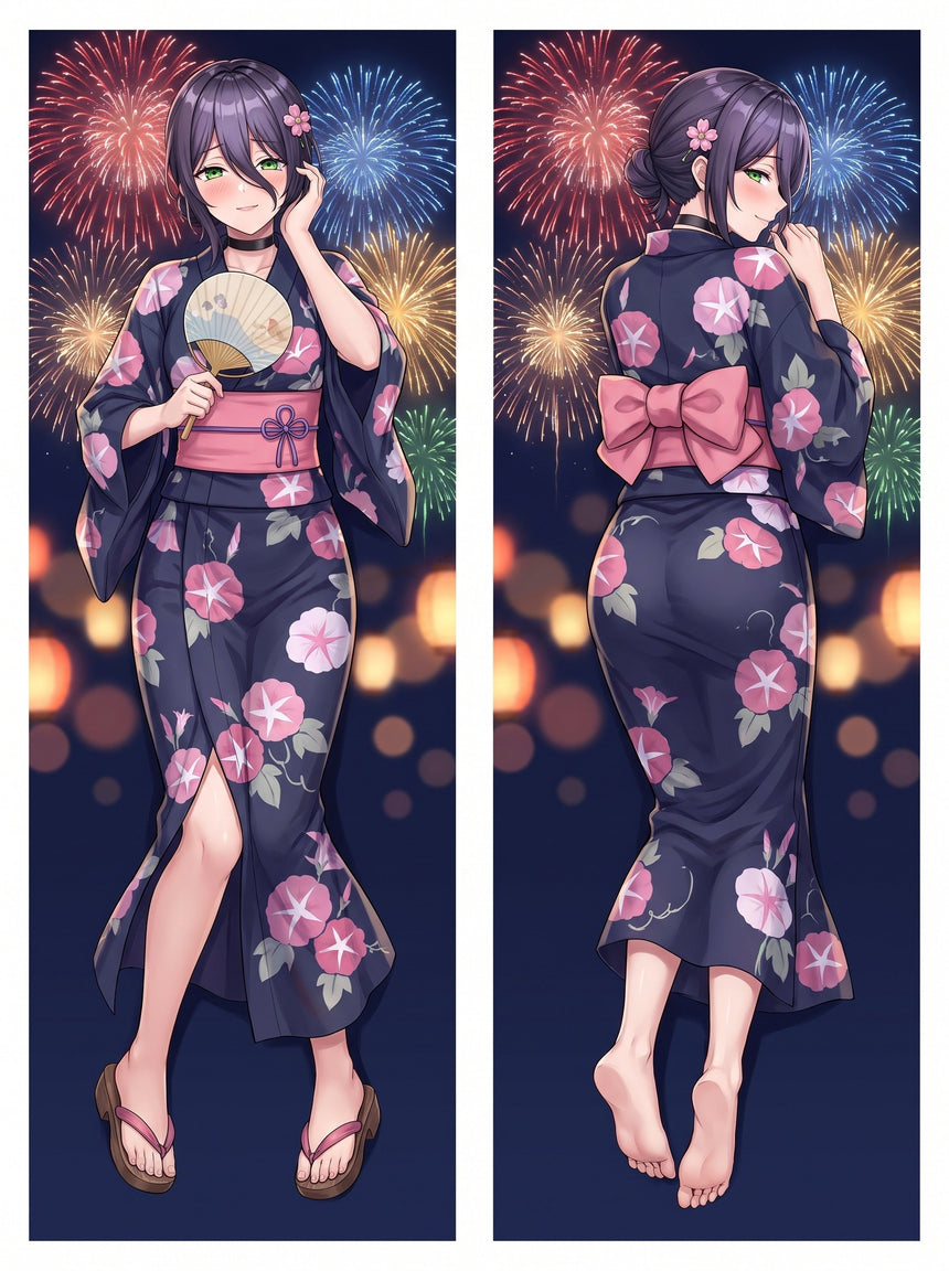 Reze Yukata Fireworks Body Pillow