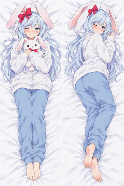 Shea Rabbit Hoodie Body Pillow