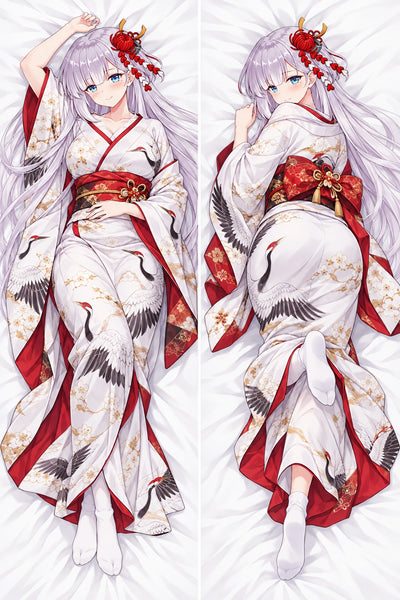 Shoukaku Crane Kimono Body Pillow