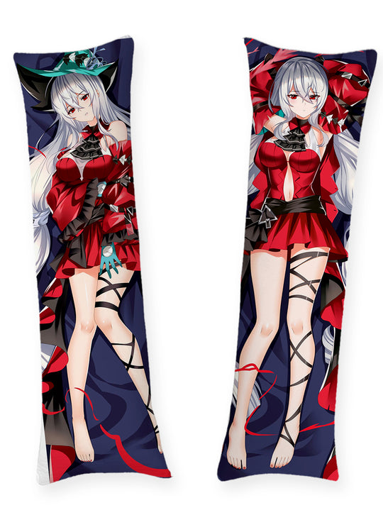 Skadi Crimson Dress Body Pillow