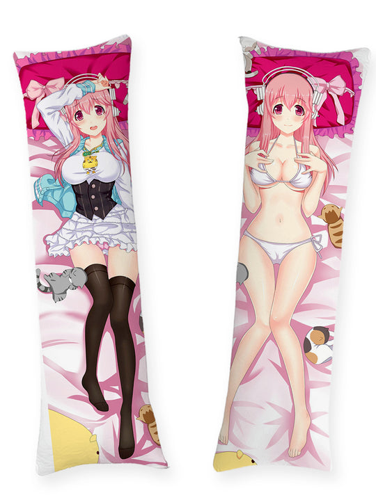 Super Sonico Kittens Body Pillow