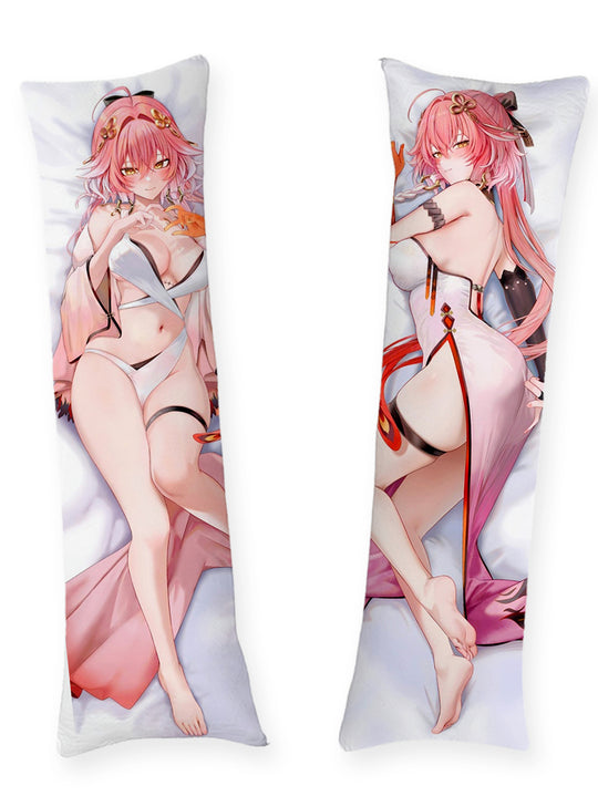 Taoqi Pink Silk Robe Body Pillow