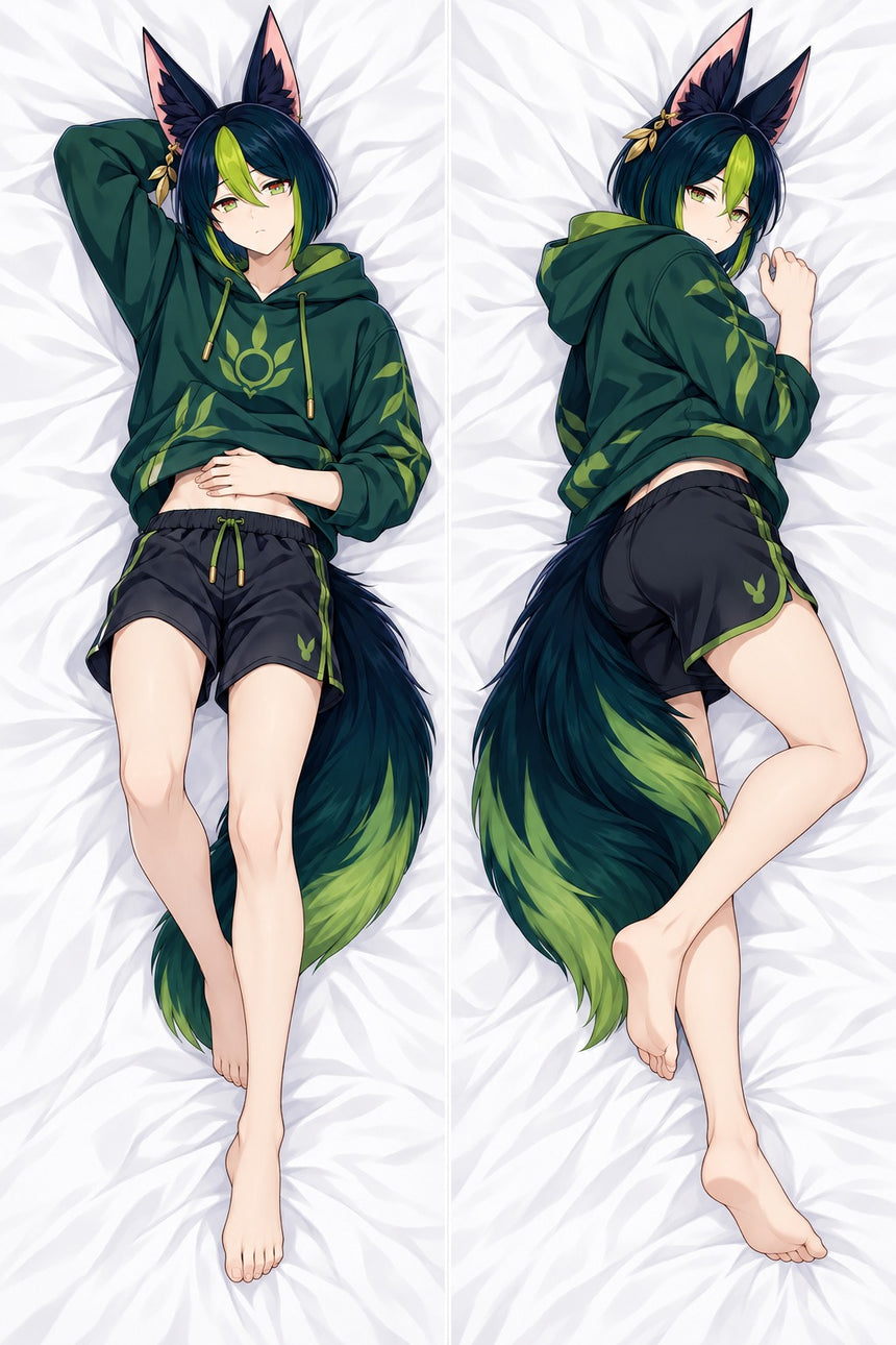 Tighnari Green Hoodie Body Pillow