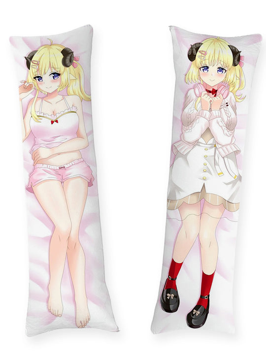Tsunomaki Watame Pajamas and White Dress Body Pillow