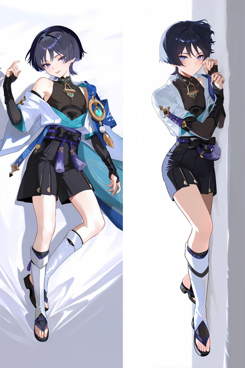Wanderer Black Outfit Body Pillow