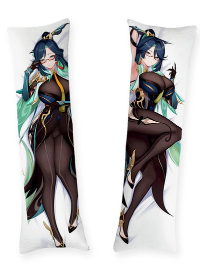 Xianyun Black Bodysuit and Glasses Body Pillow