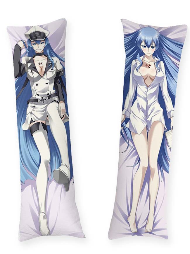 Esdeath Akame ga Kill Anime Dakimakura Body Pillow Cover Case - 2 Way high quality Tricot