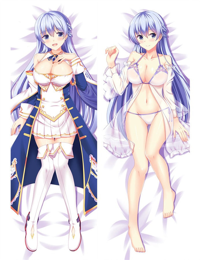 Rodney Blue Coat and White Bikini Body Pillow