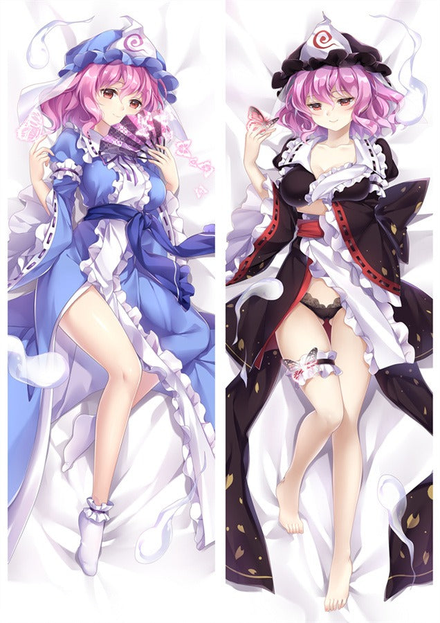Yuyuko Saigyouji Blue Kimono Body Pillow