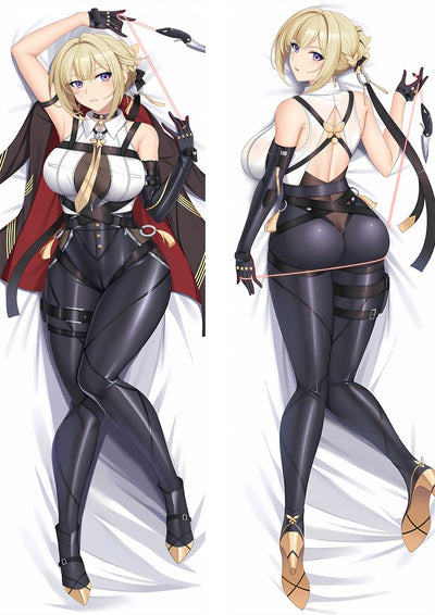 Evelyn Black Latex with Whip dakimakura
