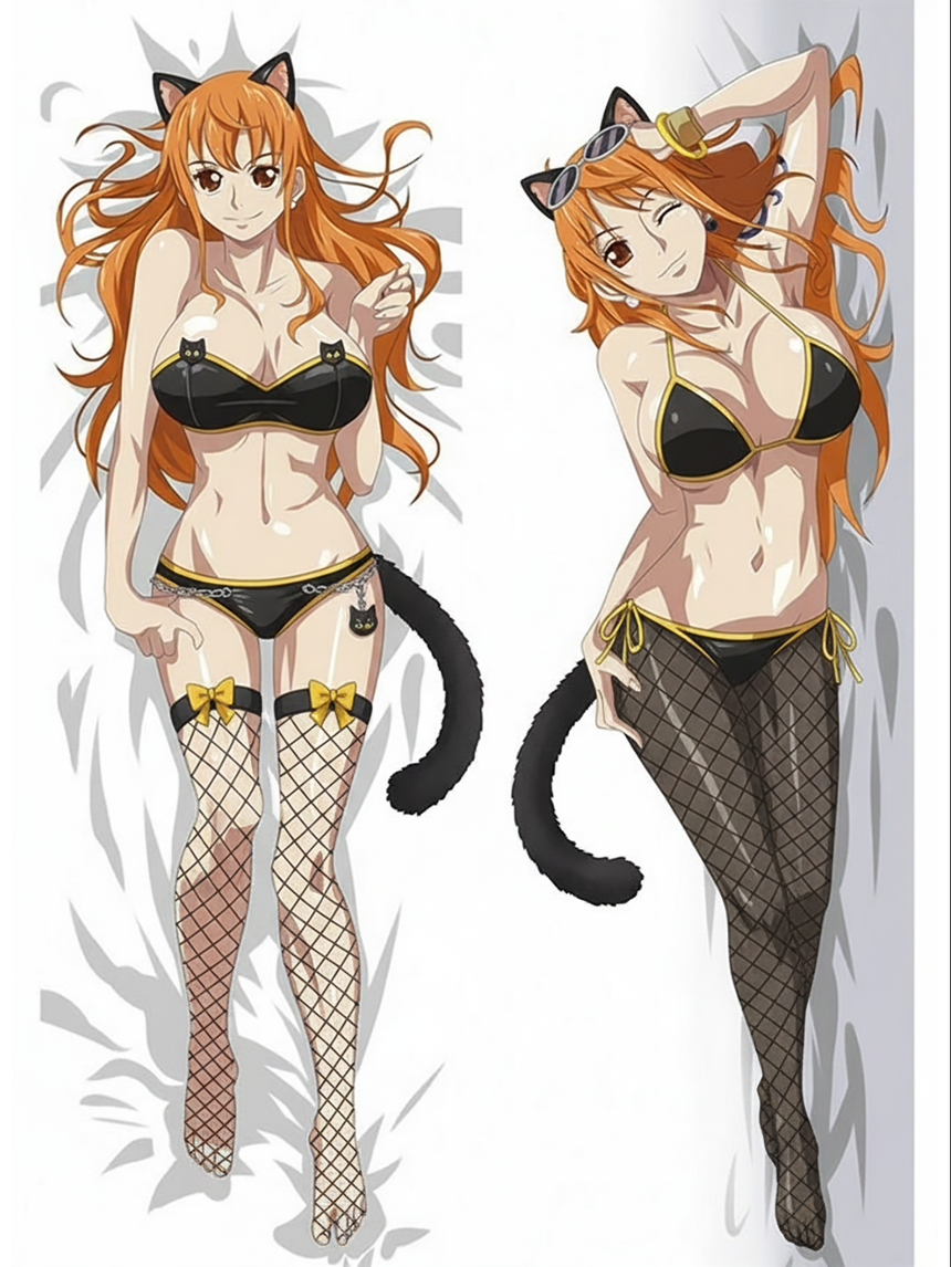 Nami Neko Body Pillow - design
