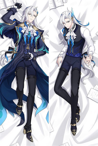 Neuvillette Navy Coat and Vest Body Pillow