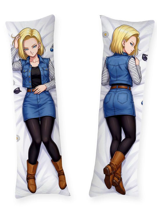 Android 18 Cell Games Denim Vest Body Pillow