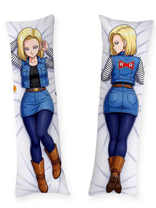 Android 18 Denim Vest Pin Up Body Pillow