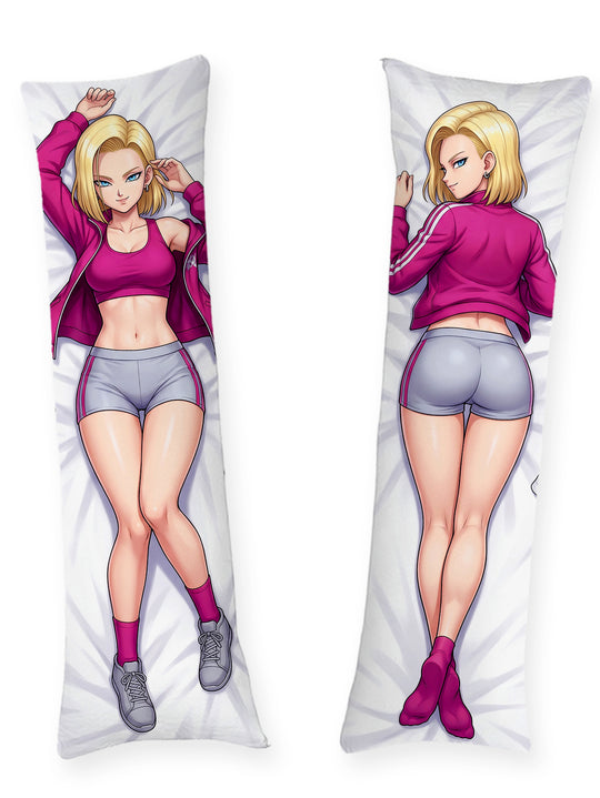 Android 18 Magenta Training Crop Top Body Pillow