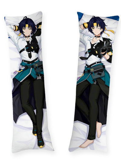 Asaba Harumasa Teal Coat Body Pillow