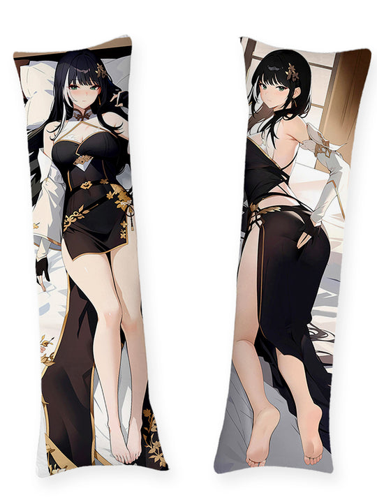 Baizhi Black Qipao Body Pillow