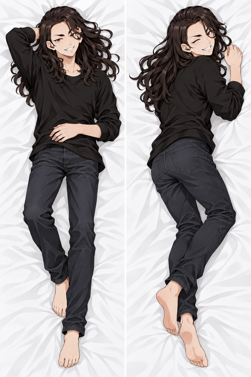 Baji Casual Black Body Pillow