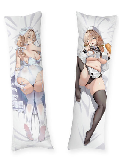 Bready Nikke White Baker Outfit Body Pillow
