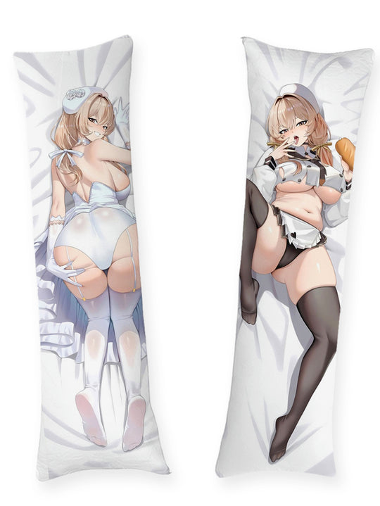 Bready Nikke White Baker Outfit Body Pillow